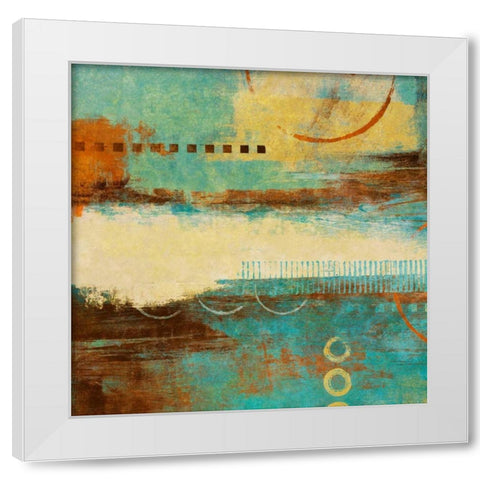 Boardwalk Fun III White Modern Wood Framed Art Print by Marcon, Michael