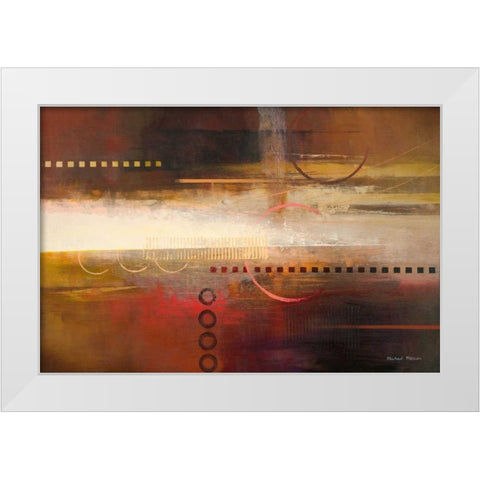 Force Ten I White Modern Wood Framed Art Print by Marcon, Michael