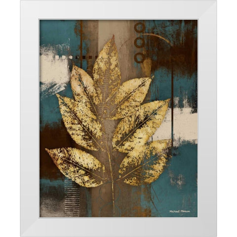 Golden Force II White Modern Wood Framed Art Print by Marcon, Michael