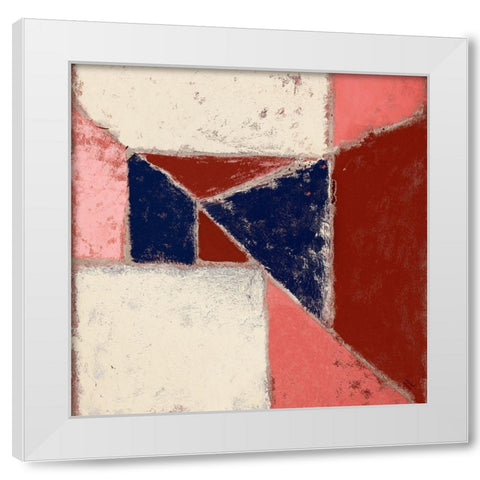 Lemon Rose Play I White Modern Wood Framed Art Print by Marcon, Michael