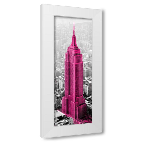 Empire State of Mind White Modern Wood Framed Art Print by Lake, Shelley