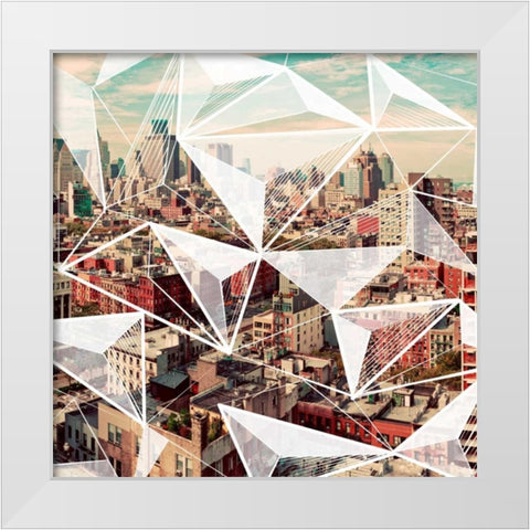 Geometric Rivington I White Modern Wood Framed Art Print by Lake, Shelley