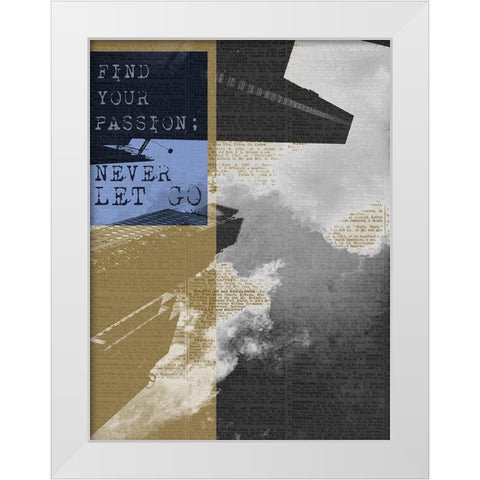 City Inspired I White Modern Wood Framed Art Print by Lake, Shelley