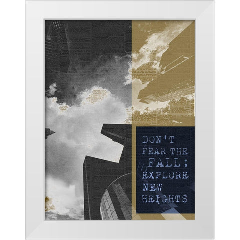 City Inspired II White Modern Wood Framed Art Print by Lake, Shelley