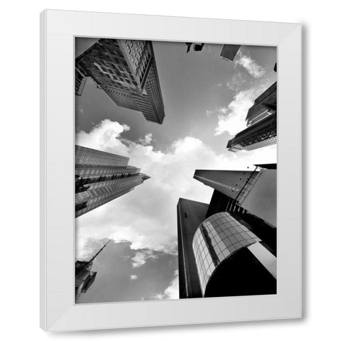 Zenith White Modern Wood Framed Art Print by Lake, Shelley