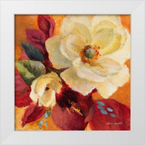 Billowing Blooms II White Modern Wood Framed Art Print by Loreth, Lanie