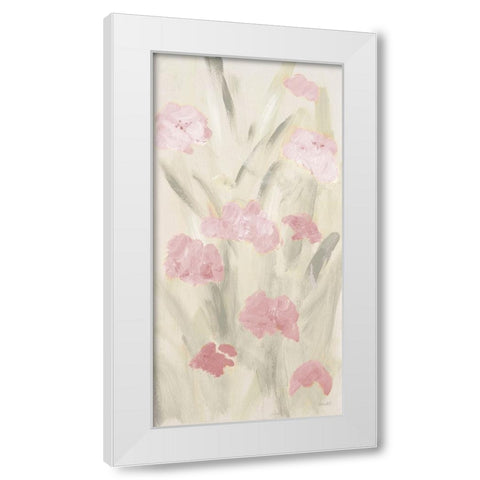 Calm Flowers II White Modern Wood Framed Art Print by Loreth, Lanie