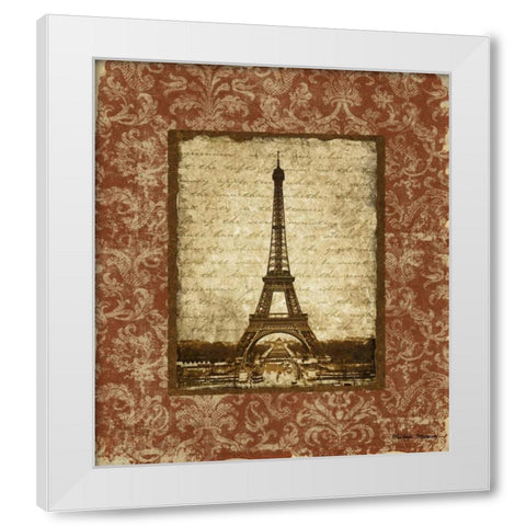 Jaime Paris I White Modern Wood Framed Art Print by Marcon, Michael