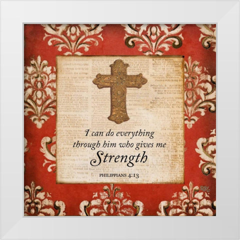 With All Your Heart II White Modern Wood Framed Art Print by Hakimipour, Tiffany