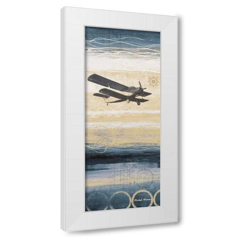 Through the Wind I White Modern Wood Framed Art Print by Marcon, Michael