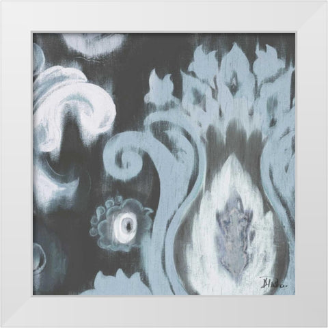 Gray Transitions with Border II White Modern Wood Framed Art Print by Pinto, Patricia