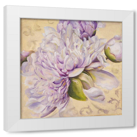 In Bloom I White Modern Wood Framed Art Print by Pinto, Patricia