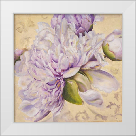 In Bloom I White Modern Wood Framed Art Print by Pinto, Patricia