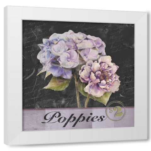 Flower Shop I White Modern Wood Framed Art Print by Pinto, Patricia