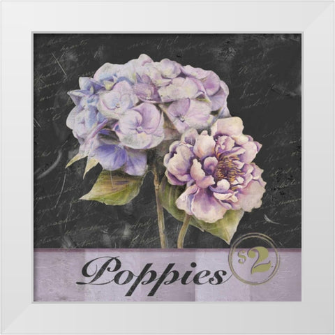 Flower Shop I White Modern Wood Framed Art Print by Pinto, Patricia