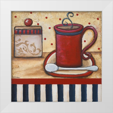 Grannys Kitchen II White Modern Wood Framed Art Print by Ritter, Gina