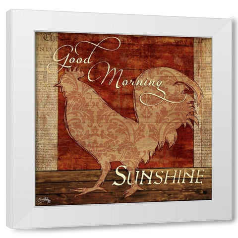 Good Morning Sunshine White Modern Wood Framed Art Print by Medley, Elizabeth