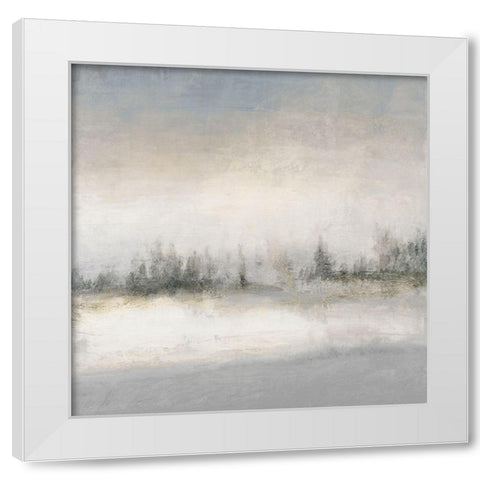 Foggy Winter Day White Modern Wood Framed Art Print by Marcon, Michael