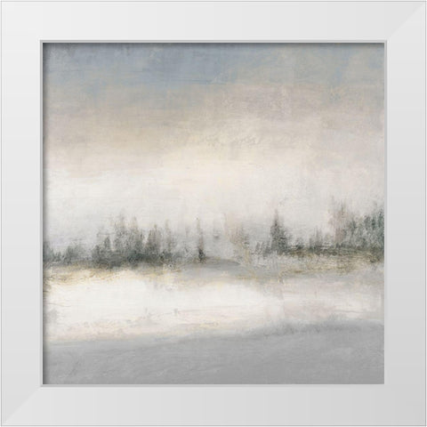 Foggy Winter Day White Modern Wood Framed Art Print by Marcon, Michael