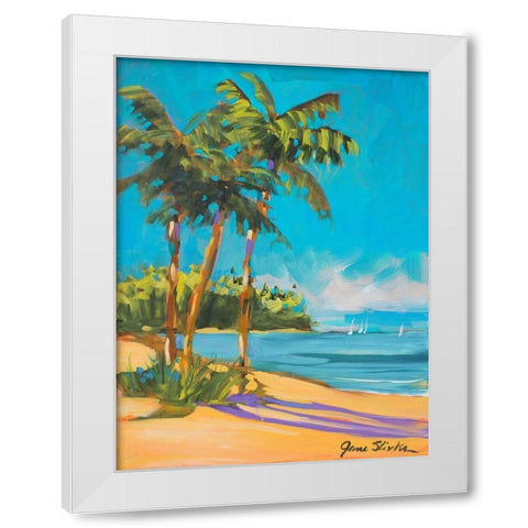 Solitude II White Modern Wood Framed Art Print by Slivka, Jane