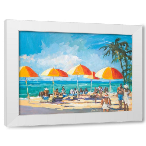 Sunny Daze White Modern Wood Framed Art Print by Slivka, Jane