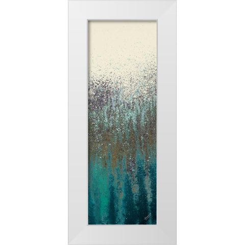 Teal Woods I White Modern Wood Framed Art Print by Gonzalez, Roberto