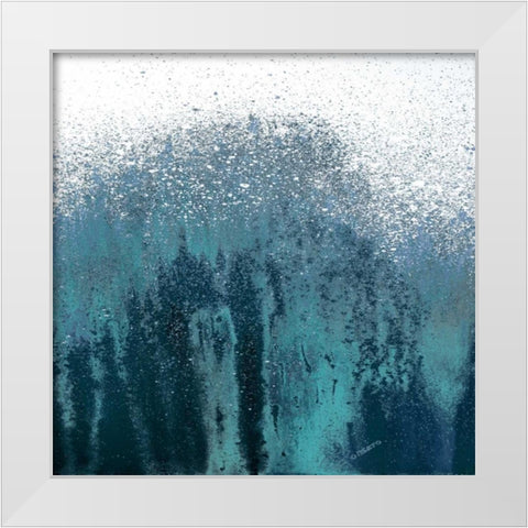 Tonal Blue Woods I White Modern Wood Framed Art Print by Gonzalez, Roberto