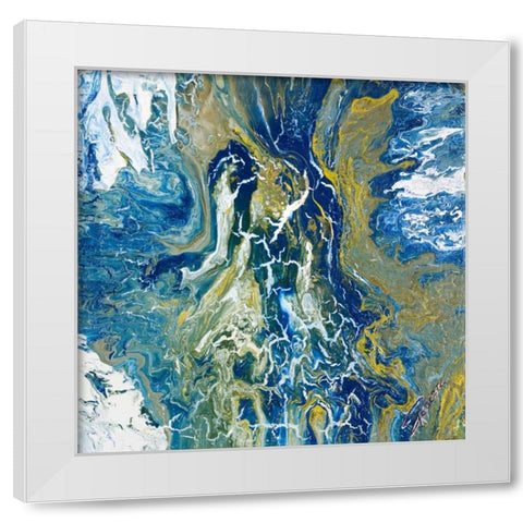 Tropical Storm I White Modern Wood Framed Art Print by Gonzalez, Roberto