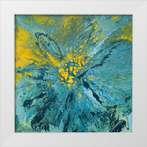 The Sea White Modern Wood Framed Art Print by Gonzalez, Roberto