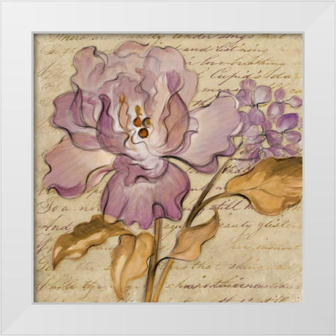 Lilac Dream II White Modern Wood Framed Art Print by Loreth, Lanie