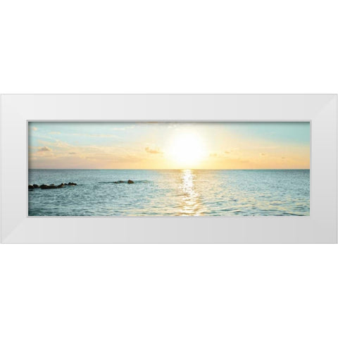 Bimini Horizon I White Modern Wood Framed Art Print by Bryant, Susan