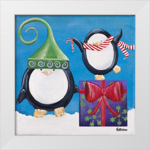 Paddison and Friends I White Modern Wood Framed Art Print by Ritter, Gina