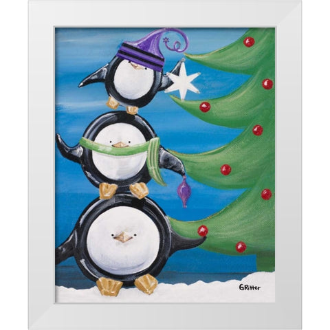 Paddison and Friends IV White Modern Wood Framed Art Print by Ritter, Gina