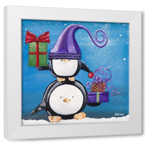 Paddison and Friends II White Modern Wood Framed Art Print by Ritter, Gina