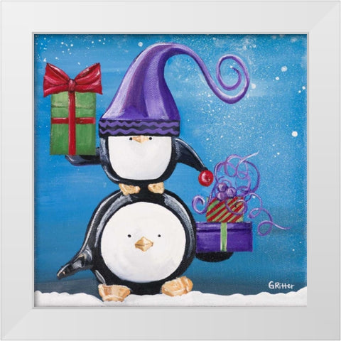 Paddison and Friends II White Modern Wood Framed Art Print by Ritter, Gina