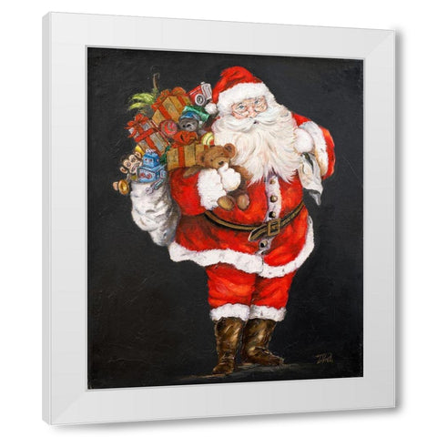 Jolly Night White Modern Wood Framed Art Print by Pinto, Patricia