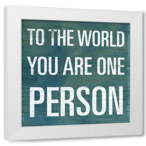 To the World White Modern Wood Framed Art Print by SD Graphics Studio