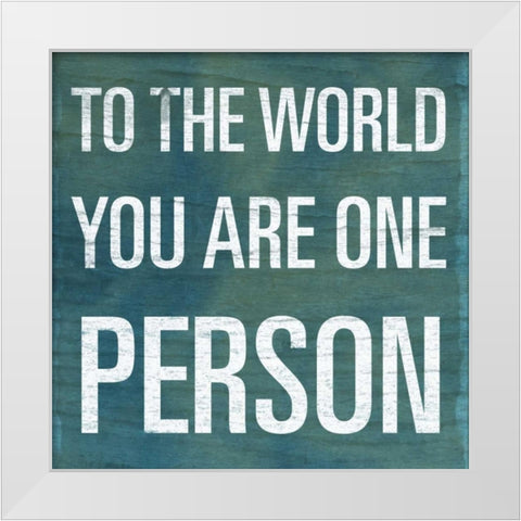 To the World White Modern Wood Framed Art Print by SD Graphics Studio