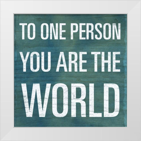 One Person White Modern Wood Framed Art Print by SD Graphics Studio