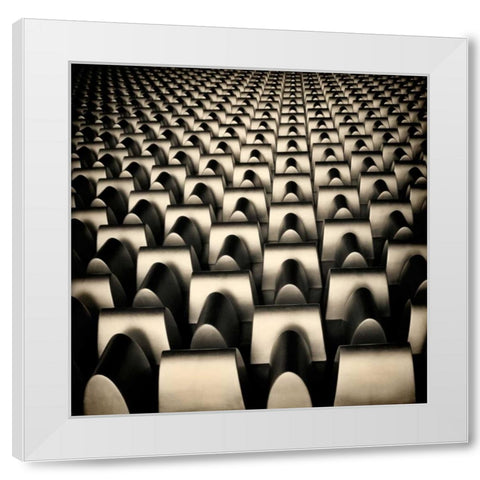 Industrial Square I White Modern Wood Framed Art Print by Rodriguez, Jairo
