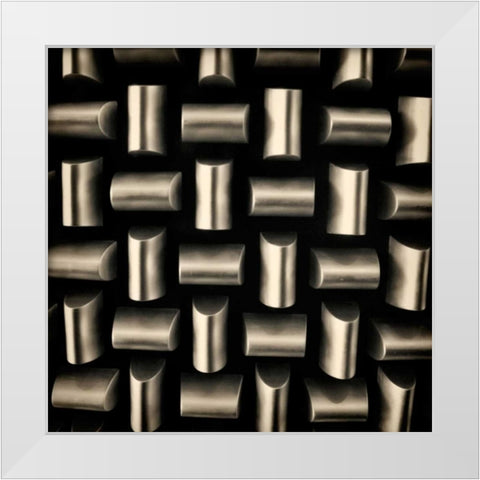 Industrial Square II White Modern Wood Framed Art Print by Rodriguez, Jairo