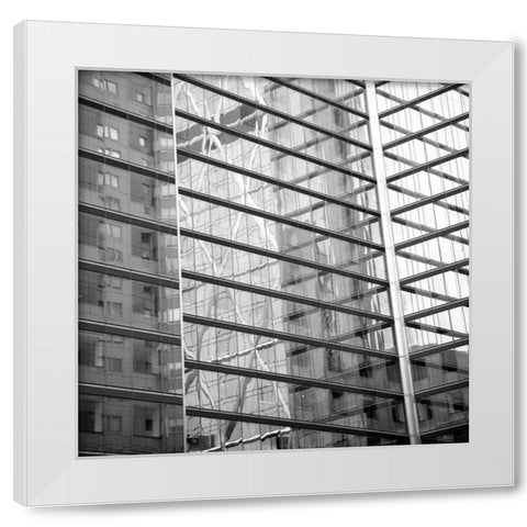 Window Reflection II White Modern Wood Framed Art Print by Rodriguez, Jairo