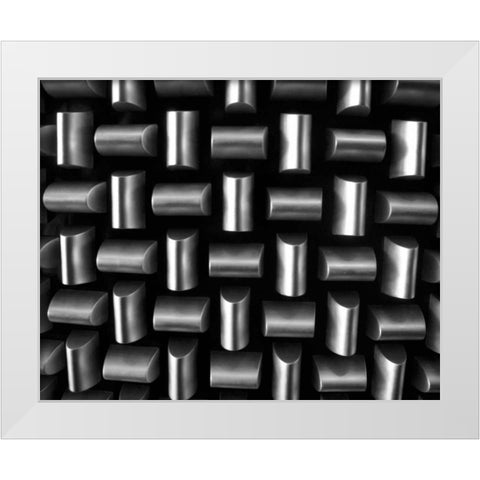 Industrial II White Modern Wood Framed Art Print by Rodriguez, Jairo