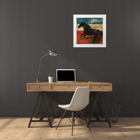 Wild and Free I White Modern Wood Framed Art Print by Meneely, Dan