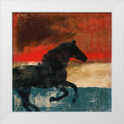Wild and Free II White Modern Wood Framed Art Print by Meneely, Dan