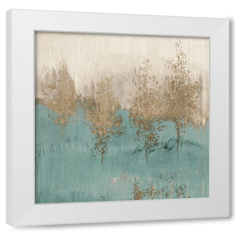 Through the Gold Trees II White Modern Wood Framed Art Print by Loreth, Lanie