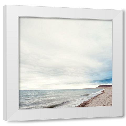 Ocean Water White Modern Wood Framed Art Print by Coppel, Anna