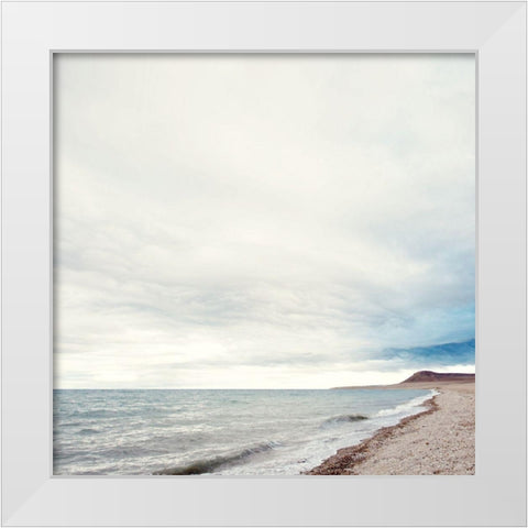 Ocean Water White Modern Wood Framed Art Print by Coppel, Anna