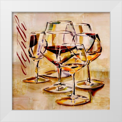 Depth White Modern Wood Framed Art Print by French-Roussia, Heather A.