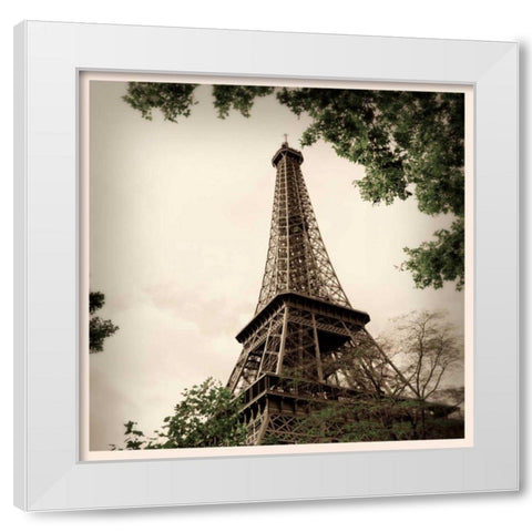 Last Day in Paris I White Modern Wood Framed Art Print by Navas, Emily